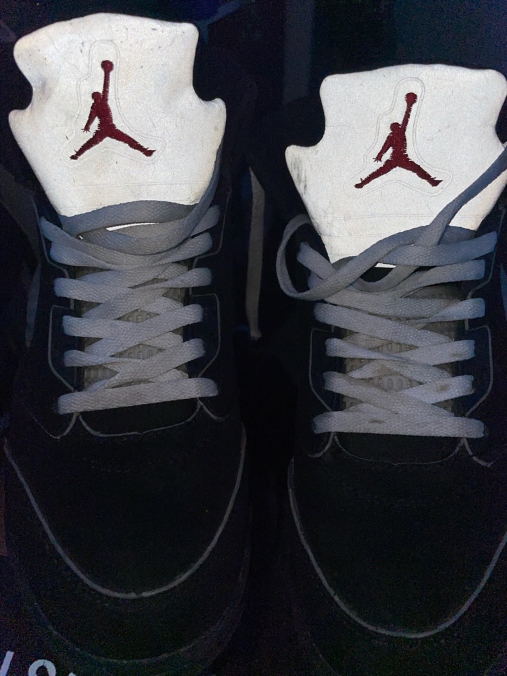 Jordan Men's Black mettalics 5 og fair for the price